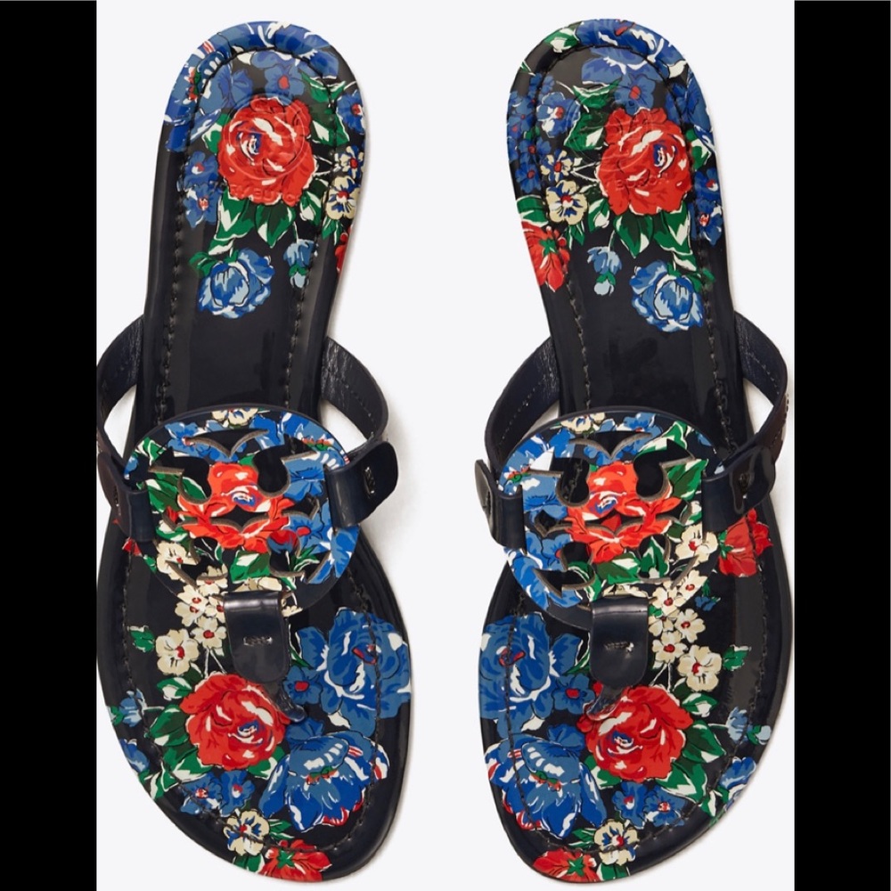 Miller sandal, printed patent leather - NWT